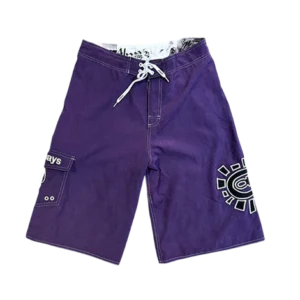 AI board shorts purple blue