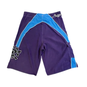 AI board shorts purple blue