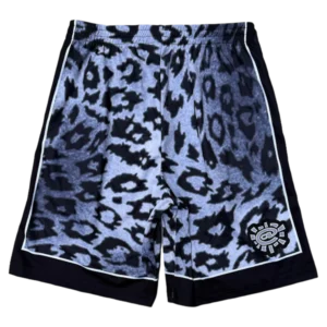 Core court short silver leopard