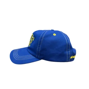 Yellow @sun canvas cap blue