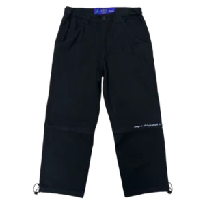 Zip off drill trouser black